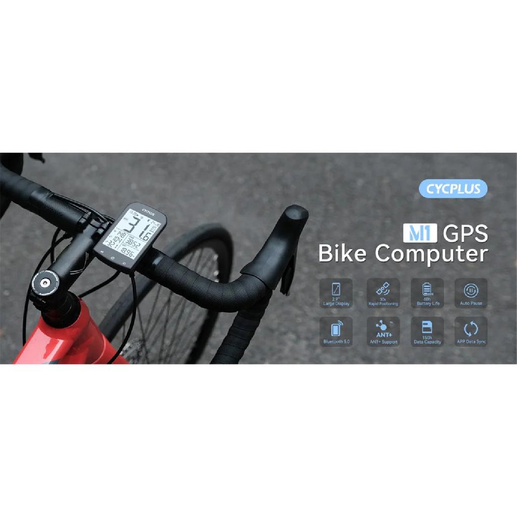 CYCPLUS M1 GPS Bike Computer Cycling Accessories Bicycle Speedometer BLE 5.0 ANT+ Cycle Ciclismo Kilometer Counter for Riding