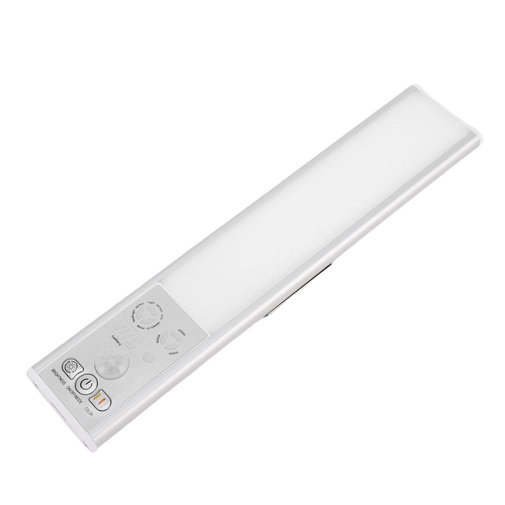 Under Cabinet Light Super Thin Motion Sensor 3 Color Dimmable Rechargeable Closet Light for Kitchen Bedside