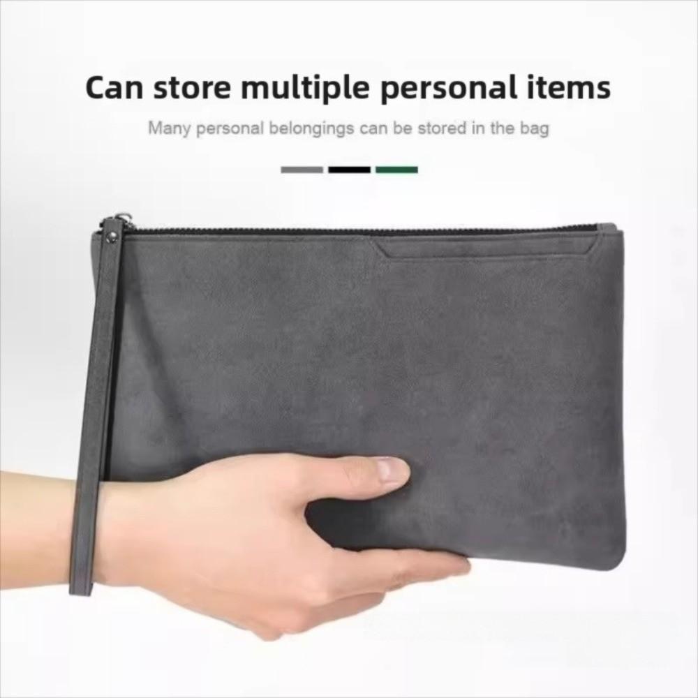 Leather Wallet Gifts Portable Men's Business Clutch Bag Soft Surface Ort Coin Purse Handheld Busin Large Capaci Leather Wallet