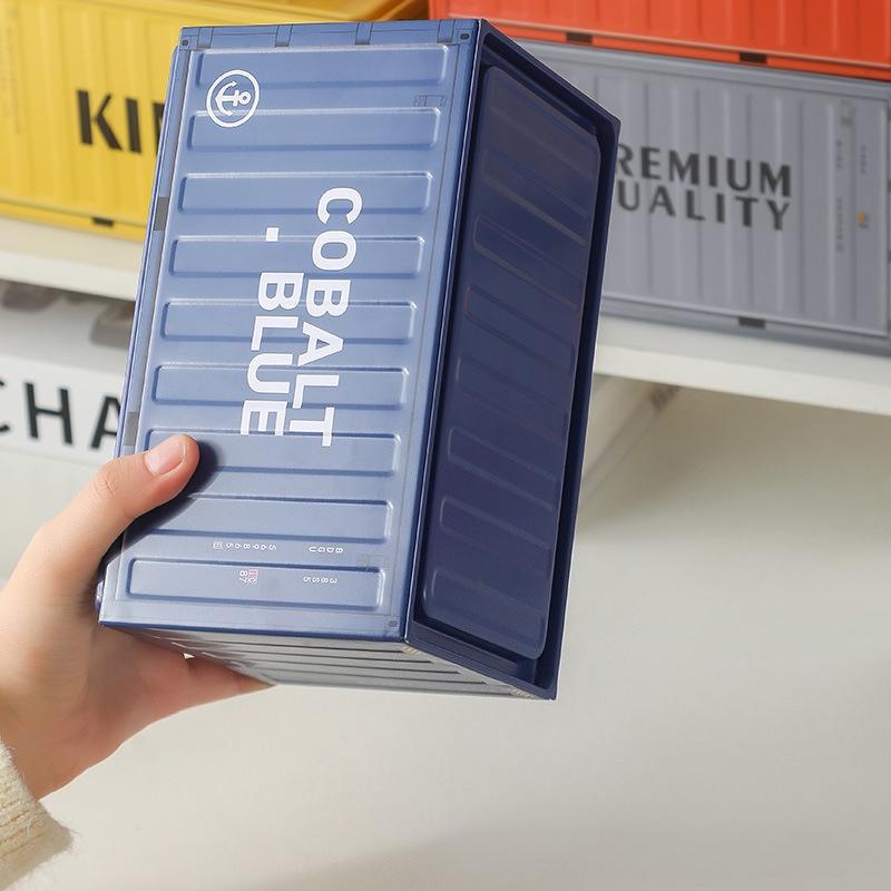 1pc Industrial Style Container Iron Tissue Box Storage Box, Creative Container Tissue Box for Home Living Room Simple Decoration, Holiday Gift