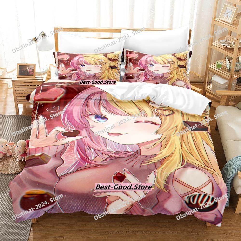 Новый комплект постельного белья Kotoko Torahime Односпальный Полуторный Полный Евро Евро-макси Размер Комплект для кровати Взрослый Детская Спальня Комплекты с пододеяльником Аниме Постельное