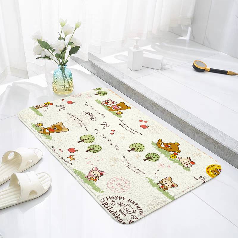 RilakkumaS Floor Mats Home Laundry Rug Carpet For Living Room Decor Lounge Area Anti-slip Foot Mat Entrance Doormat