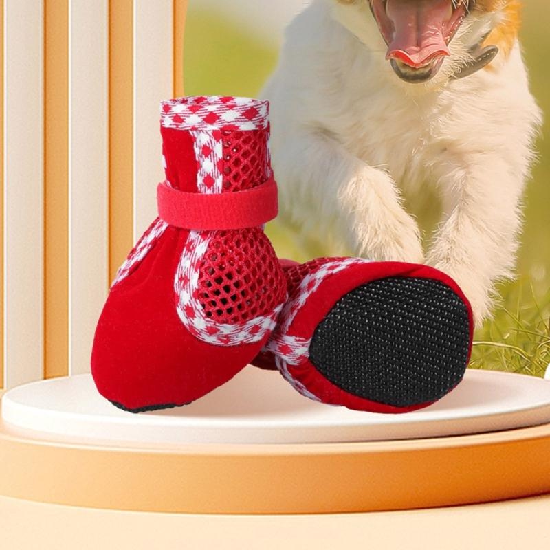 Pet Comfortable Shoes Set Permeable Dog Boot Comfortable Dog Booties Ensuring Safety and Comfort