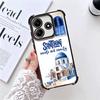 Santorini Greece Summer Plating Phone Case For Xiaomi Redmi Note 14 15 Pro Plus 13 12 11 11S 11T 10 9S 9 5G Anti-Fall Airabag Co