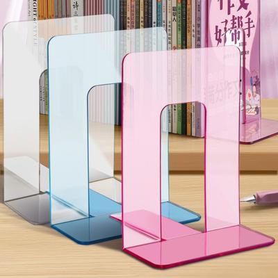 2 Stück PET Buchaufbewahrungsregal Transparenter Buch-Ausstellungsständer Hochwertige Buchstützen Schüler