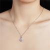 Silver S925 Pendant 1 Carat Moissanite Necklace Fashion Luxury Wedding Jewelry Women's Necklace Exquisite Gift