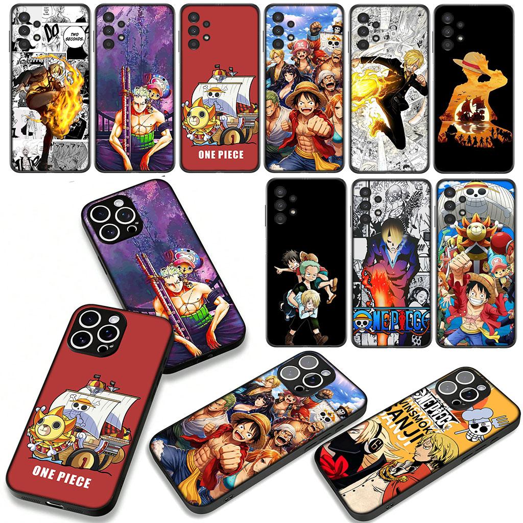 Anime Zoro Sanji One Pieces Luffy Phone Cover for Apple iPhone 16 15 14 Plus 13 12 Mini 17 Pro Max + ProMax 16E Air Case