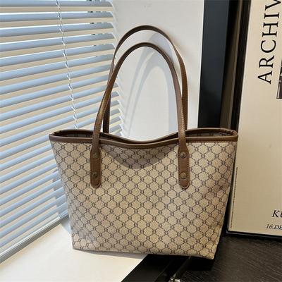 Go To Work Retro Large-capacity Shoulder Bag Women's 2025 Winter New Casual Personalized Tote Bag Fashion Underarm Bag