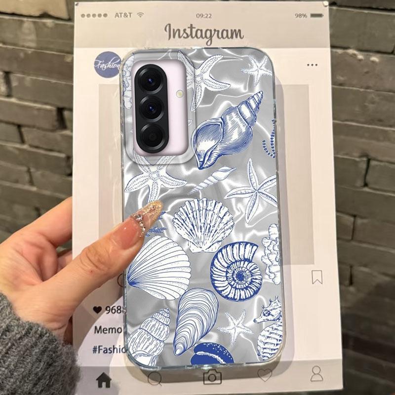 

Летний Чехол Ракушка Морская Звезда для Девочек для Samsung Galaxy A56 A16 A26 A36 A06 A55 A35 A25 A15 A12 A32 A54 S24 S25 S22 S23 FE Samsung Galaxy A26 белый