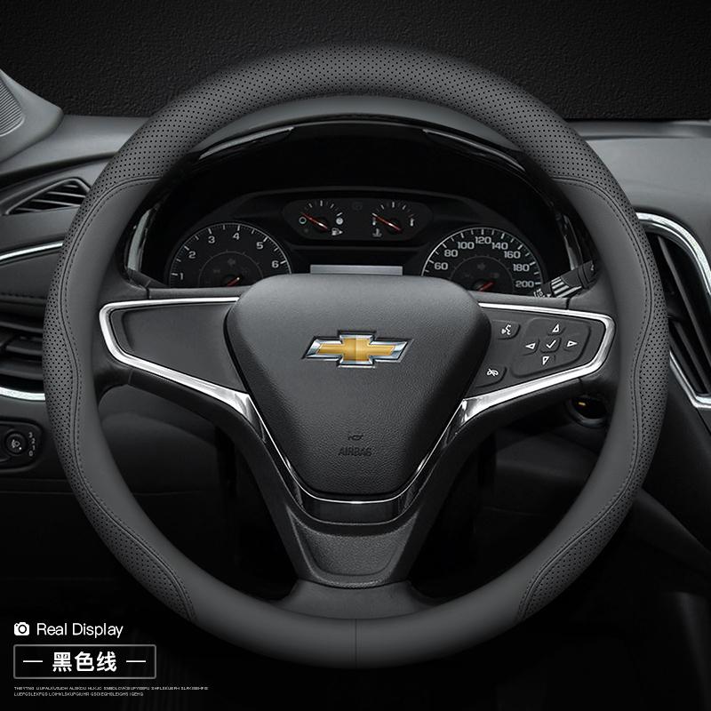 Leren Stuurwielhoes voor Chevrolet Chevy Equinox Malibu Impala Aveo Traverse 2011 2012 - 2022 2023 2024 Accessoires