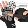 WEZHO Women's Half-Finger Fitness Gloves with Wrist Support