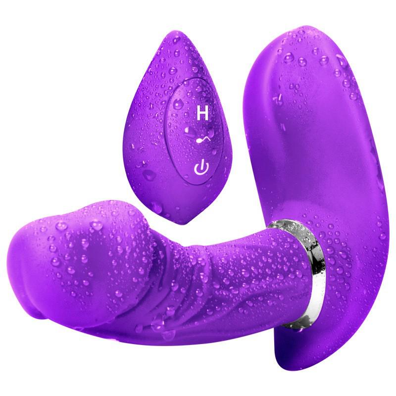 Remote Control Vibrating Egg & Dildo - Adult Wearable Female Stimulator