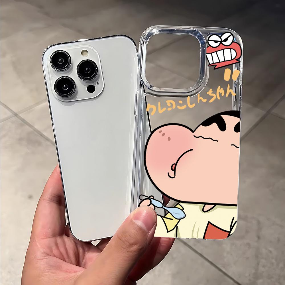 Crayon Shin-Chan Anime Phone Case for Samsung Galaxy S25 S24 S23 S22 S21 S20 S10 Note20 Note10 FE Ultra Plus 5G Clear Back Cover