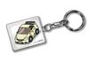 Porta-chaves Personalizado Honda Civic Type R FD2 Carro Branco Creme [MKJP] Cor Base