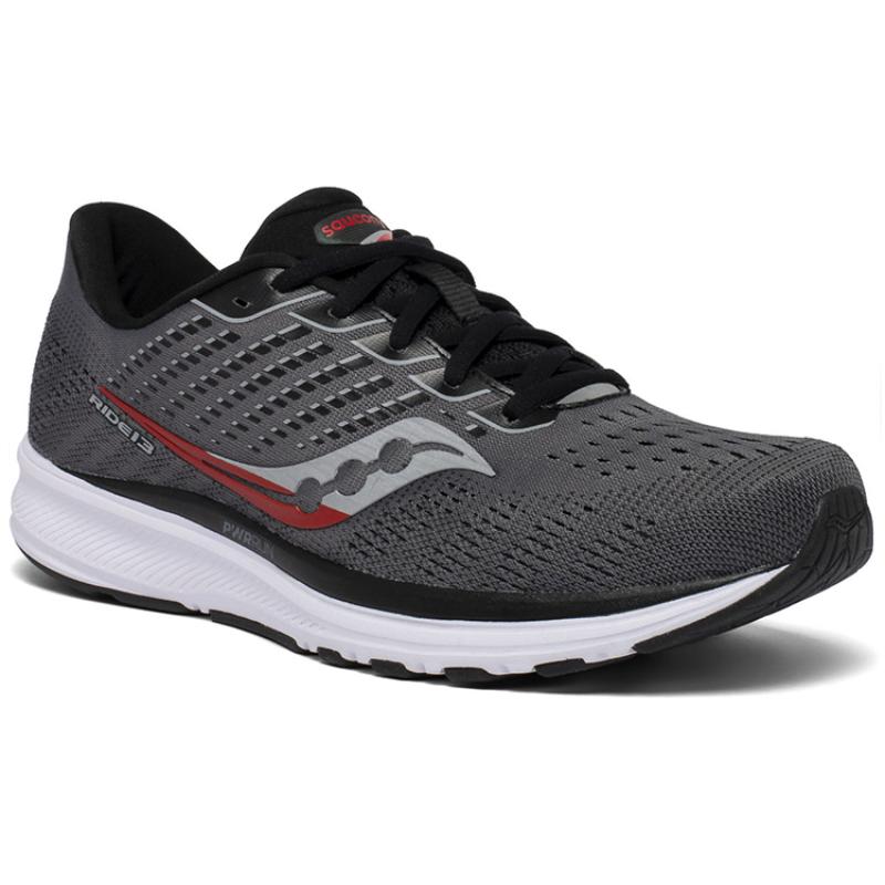 SAUCONY Ride 13 Low-Top Running Shoes Men's Charcoal Black Saucony S20579-30