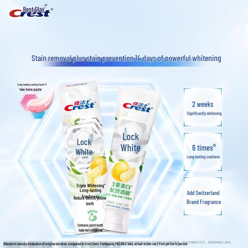 Crest Dual-Color Whitening Toothpaste