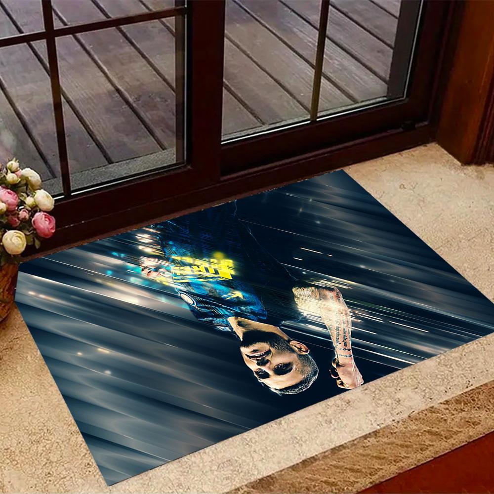 Argentina Football Player Carpet Suitable for Dining Room Bedrooms Entryway Game Room Anti-slip Rug Office Home Decor Gift for Festivals