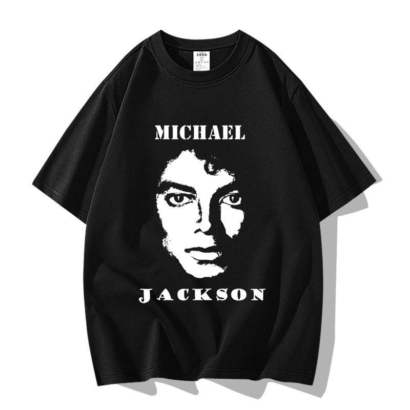 2026 Michael Jackson Pattern Printed Adult and Child Shortsleeved Tshirt Fashionable and Casual Clothing Tshirt