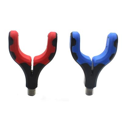 1 stücke Angeln Werkzeuge Gummi Beschichtet Halterung Kopf Grip Für Rod Pod Halter Clips Angelrute Karpfen Angeln Tackle Zubehör ausrüstung