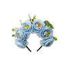 Hot-selling Simulated Peony Double-sided Flower Headband Bridal Bridesmaid Super Fairy Beautiful Photo Party Headband