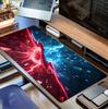 Ice And Fire Mouse Pad Large Computer Office Game Table Mat Xxl Rubber AntiSlip Stitched Edge Keyboard Mats Washable Desk Pads