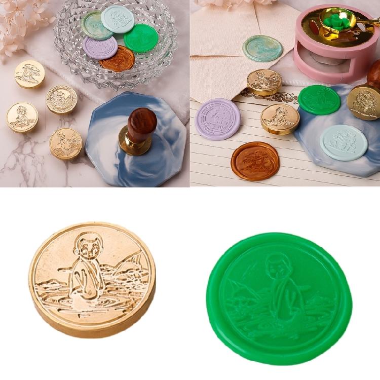Antiker Wachssiegelstempelkopf Geprägter Siegelstempel Ersatz für Siegel Umschlag Karte Hochzeitseinladungen Scrapbooking