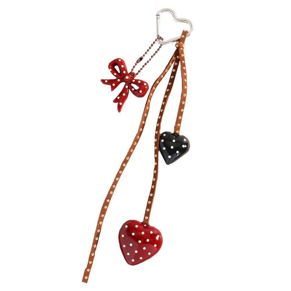 Woven Rope Heart Phone Charm Hanging Braid Rope Key Chain Jewelry Accessories