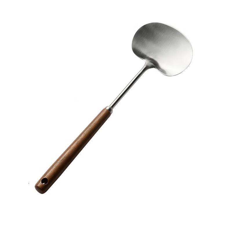Zhi Shi Walnut Handle 304 Stainless Steel Apple Spatula