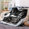 Motocross Modern Retro Motorcycle Soft Blankets,Keep Warm Throw Blanket Comfortable Blanket for Picnic Beds Sofa Home Bedroom