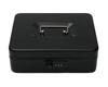Indian Factory Iron Cash Box with Combination Lock, Money and Coin Organizer for Shop, Office and Home, Black, 28.7 X 23.6 X 12.2 Centimeters