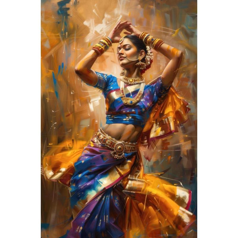 Vibrant Exotic Passion Ethnic Dance Art Posters Canvas Printing Oil Painting Living Room Bedroom Walls Home Decoration Frameless