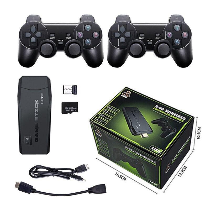 Video Game Console 2.4G Double Wireless Controller Game Stick 4K 10000 Games 64Gb Retro Games For Ps1/Gba Boy Christmas Gift