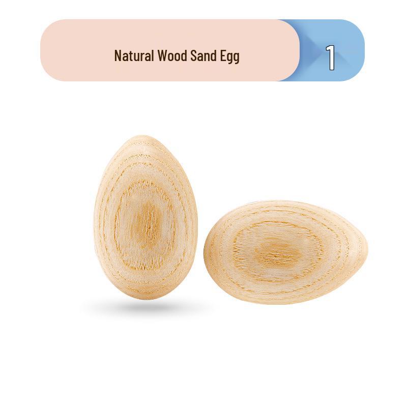 Infant & Toddler Wooden Maracas and Sand Eggs - Early Education Orff Percussion Instruments for Babies and Children