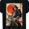 Samurai Skull T Shirt Ukiyo E Japanese Warrior Graphic Streetwear Tee Top