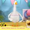Bendable Gooses Costume Wing Soft Plush Fabric Rustproof Wire for 23-28" Gooses