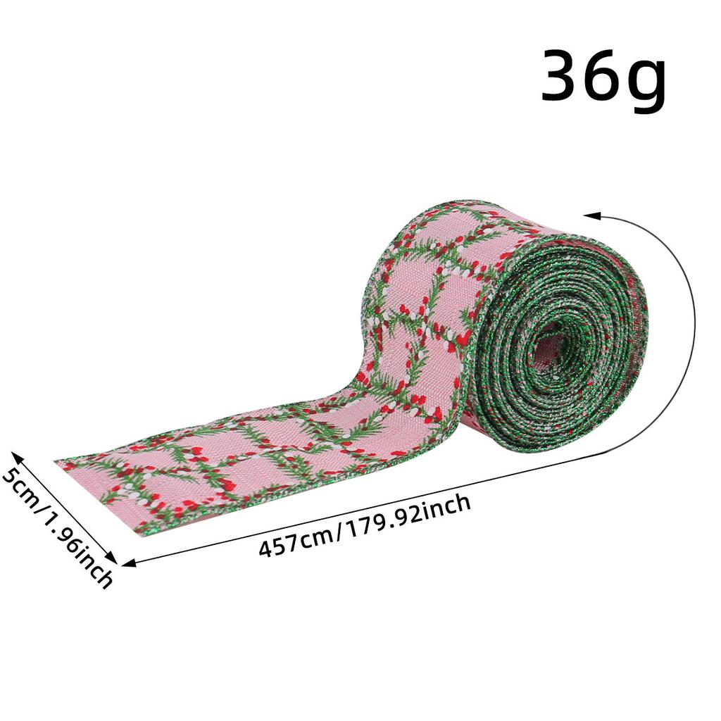 Christmas Plaid Ribbon Roll Creative Decorative Bow Ribbon Christmas Ribbon Gift Packaging Accessories