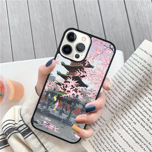 Ukiyo e Japanese style Art painting Cover For iPhone 17 Air 15 16 14 13 12 Pro Max 11 Pro Max Plus Phone Case Coque