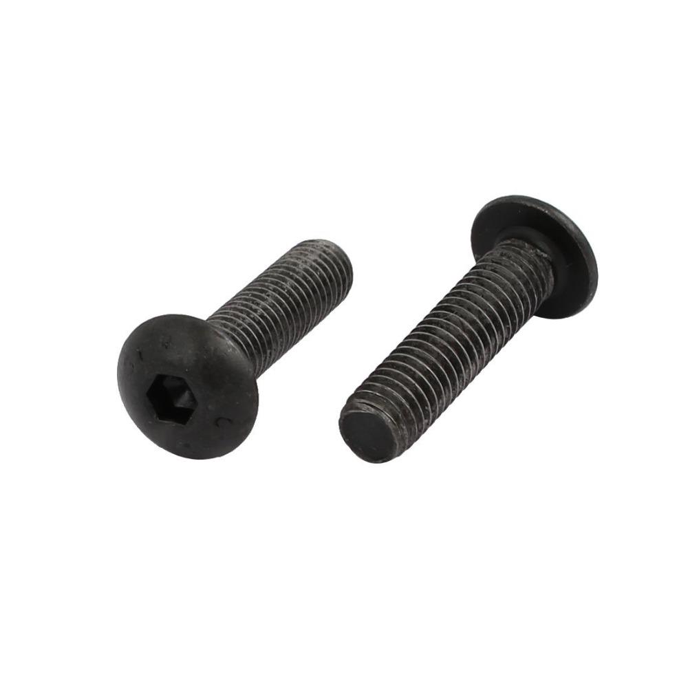 4pcs Carbon Steel Grade 10.9 Hex Socket Reverse Black Hex Bolt Left Hand Thread Screw