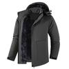 Thick Cotton Jacket For Men, Solid Color, Loose Fit, Thick And Warm Cotton Jacket