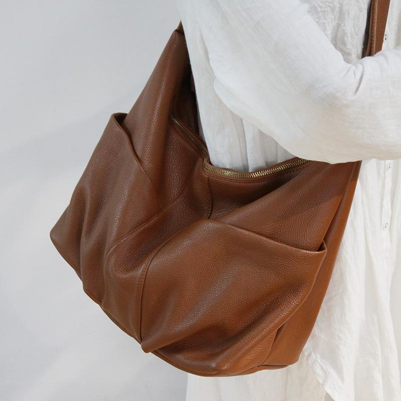 cowhide messenger bag