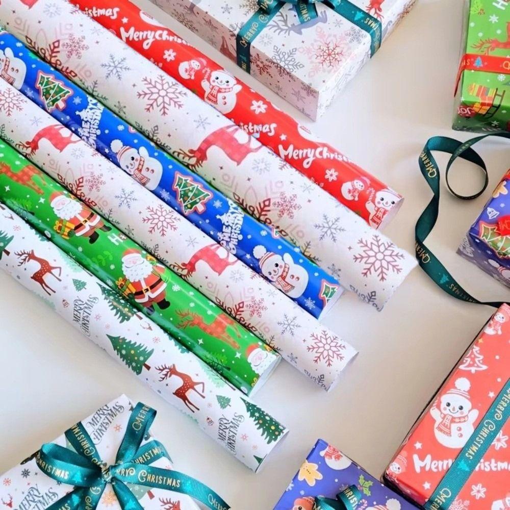 Christmas Trees Gift Wrapping Paper Elk Gift Box Paper Christmas Wrapping Paper  Christmas Party