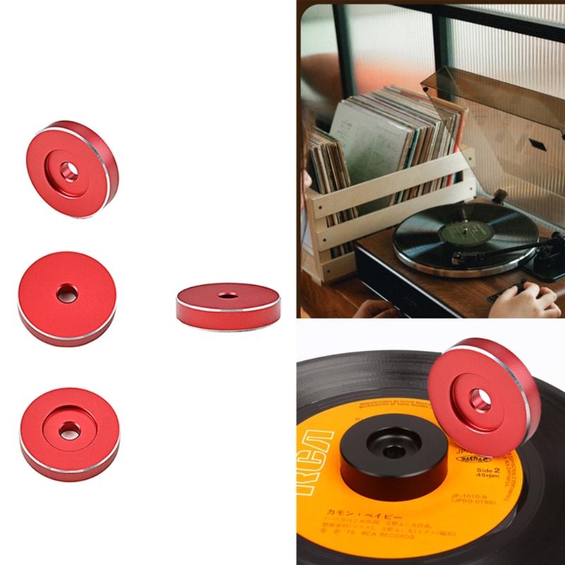 45 Rpm Adapter for 7 In Vinyl Record Turntables Discs Dome, Aluminum Alloy