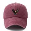 A Stylish And Versatile Baseball Cap Featuring a Printed Eagle Design Suitable for Both Men And Women This Classic Retro Washed