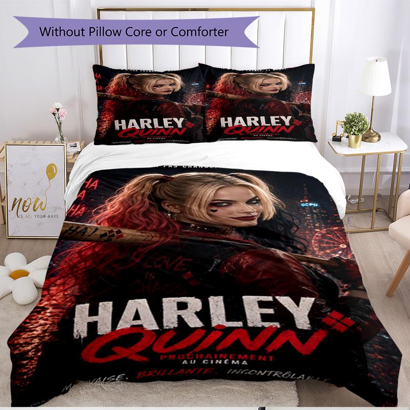 3pcs Duvet Cover Set (1*Duvet Cover + 2*Pillowcase, Without Core), Superhero Print Soft All‑Season Bedding Set, Home Bedroom Decor Gift