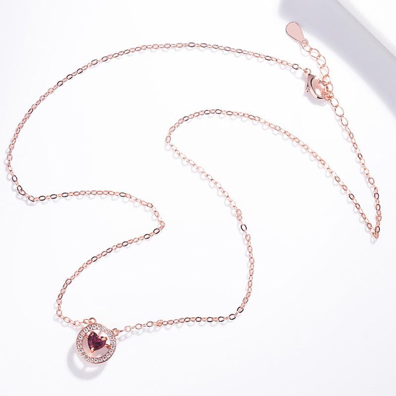 Lindon Collana da donna con ciondolo in lega di rame con zirconi per regalo di moda per la festa nuziale delle donne