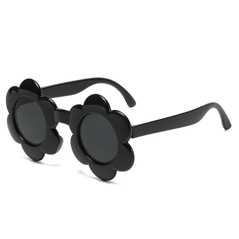 

Zf3585 Children S Sunflower Sunglasses Multi-Color Round Frame Sunglasses Cute Male And Female Baby Ultraviolet Glasses чёрный