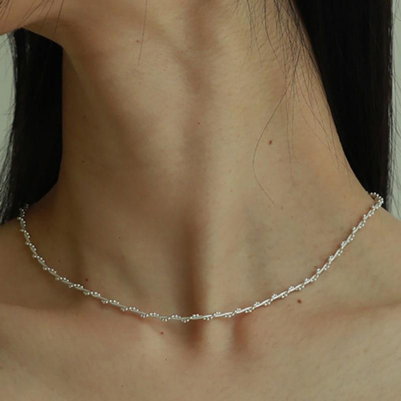 

Less is more silver braided chain necklace free