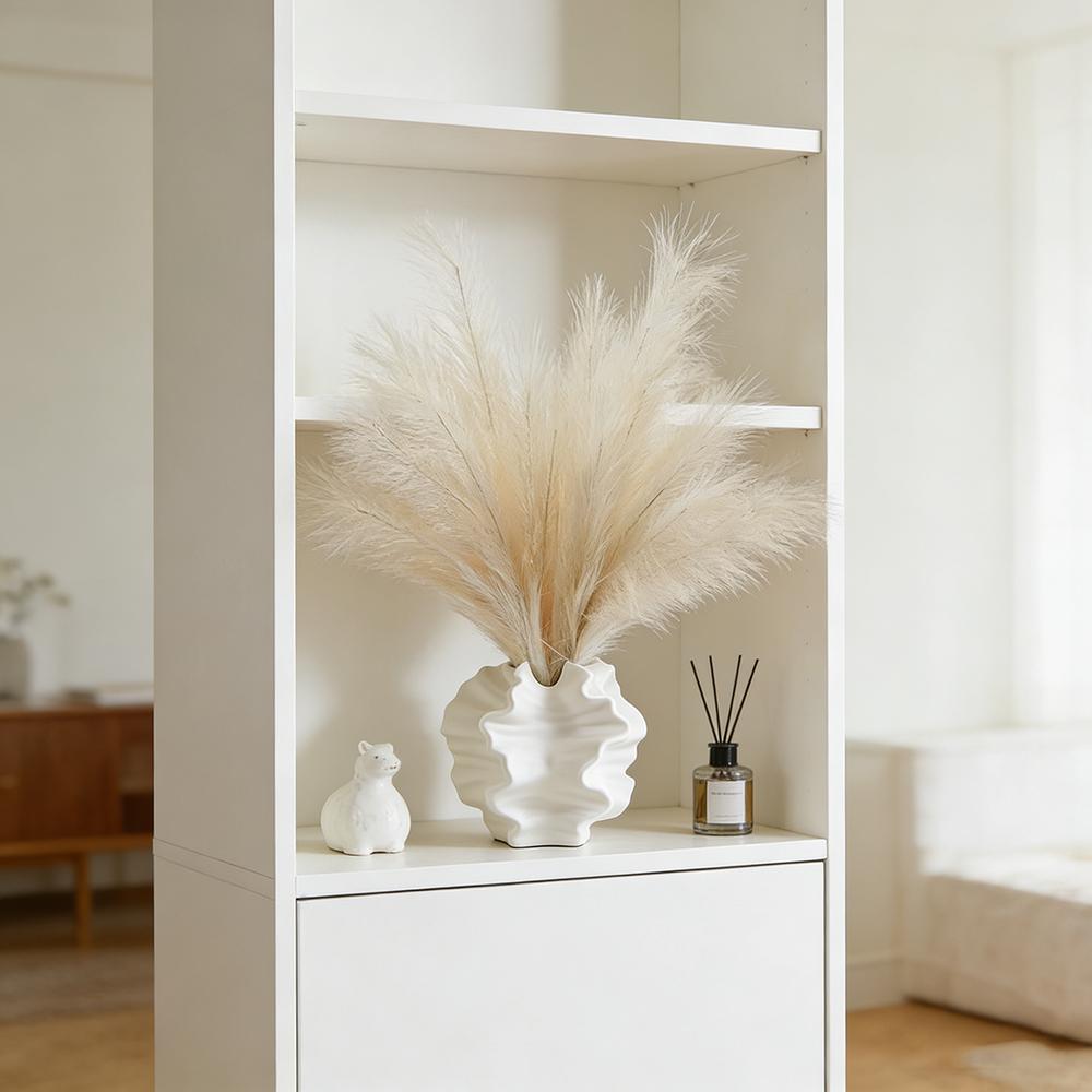Minimalist Mirage Vase Ornament Ceramic Coral Vase Nordic Art Beige Living Room Desktop Center Decoration Ornament Gift