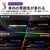 SAWAKAKI NISMO Inner Door Inner Door Logo 7 Color Interior Custom Set of 4 Lamps, Illumination, Illumination, LED, Switchable, Parts, Compatible,