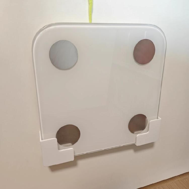 Sturdy ABS Weight Scale Wall Holder Easy Installation Space Saving Home Storage Solution